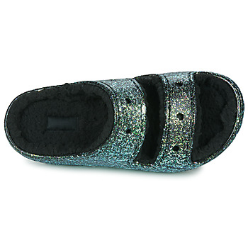 Crocs CLASSIC COZZZY GLITTER SANDAL Noir / Glitter