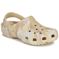 Chaussures Femme Sabots Crocs CLASSIC MARBLED CLOG Beige / Blanc