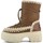 Chaussures Femme Baskets mode Mou Eskimo Snow Boot Twist Short Nubuck Cognac Marron