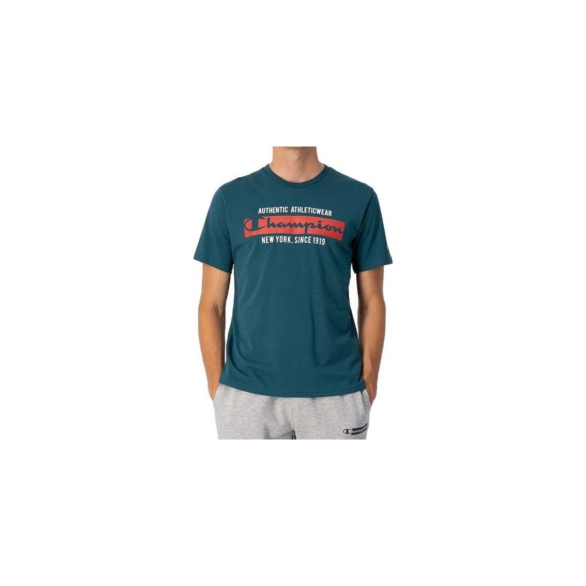 Vêtements Homme T-shirts manches courtes Champion 217997GS549 Turquoise
