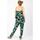 Vêtements Femme Combinaisons / Salopettes Coton Du Monde Pantalon fines bretelles LOUCIA imprimé tropical vert Vert