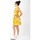Vêtements Femme Robes Coton Du Monde courte babydoll ALEXA imprimé fleuri jaune Jaune