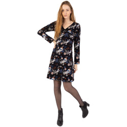 Vêtements Femme Robes Coton Du Monde courte en coton ARYA imprimé floral Noir