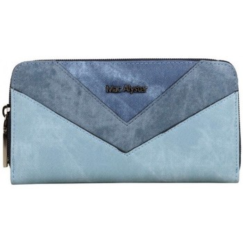 sac à main mac alyster  neuf avec défauts portefeuille pop chic déco graphique - bleu 
