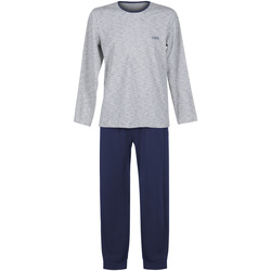Vêtements Homme Pyjamas / Chemises de nuit Lisca Pyjama pantalon top manches longues Atlas Gris