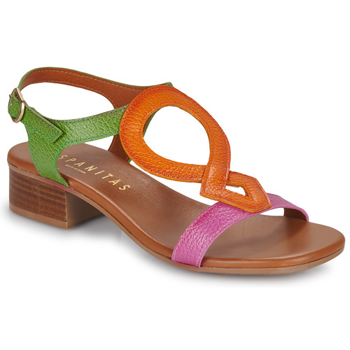 Chaussures Femme Sandales et Nu-pieds Hispanitas LARA Violet / Orange / Vert