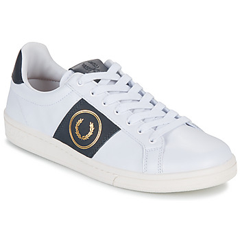 Chaussures Homme Baskets basses Fred Perry B721 LEATHER BRANDED Blanc / Marine