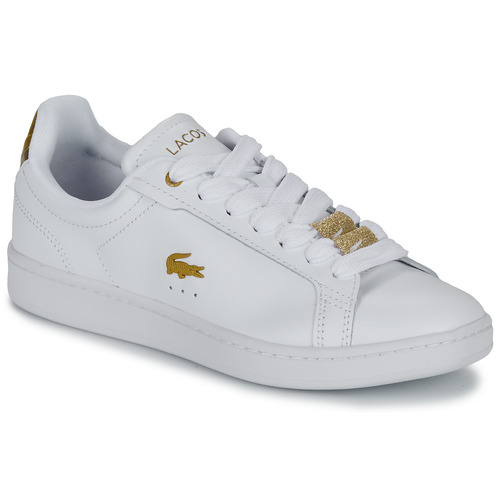 Chaussures Femme Baskets basses Lacoste CARNABY PRO Blanc / Doré