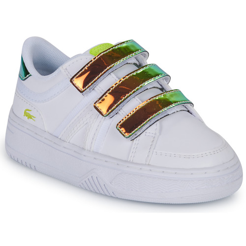 Chaussures Fille Baskets basses Town Lacoste L001 Blanc / Iridescent
