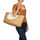 Sacs Femme Cabas / Sacs shopping Esprit DEMI SHL BAG Fern Beige / Blanc