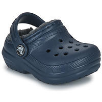 Chaussures Enfant Sabots Crocs CLASSIC LINED CLOG T Marine / Gris