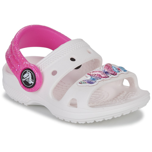 Chaussures Fille Ciabatte CROCS Classic Clog K 204536 Ballerina Pink Crocs CLASSIC EMBELLISHED SANDAL T Blanc / Violet