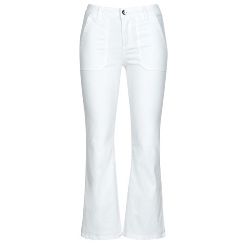 Vêtements Femme Jeans flare / larges Achel Par Lemahi FAYE Blanc