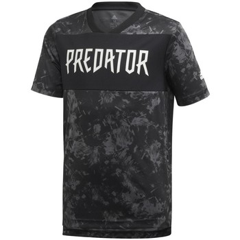 Vêtements Garçon T-shirts manches courtes adidas back Originals Jb Predator Jsy Noir