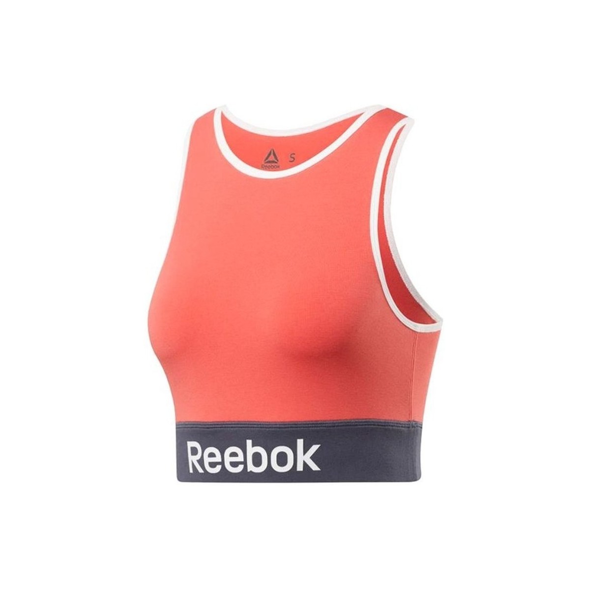 Sous-vêtements Femme Brassières Reebok Sport Linear Logo Cotton Bra Rouge