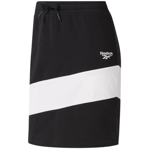 Vêtements Femme Jupes Reebok Sport Reebok Sport Linear Logo Womens Long Shorts Noir