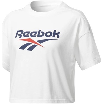 Vêtements Femme T-shirts & White Polos Reebok Sport Cl V Crop Tee Blanc