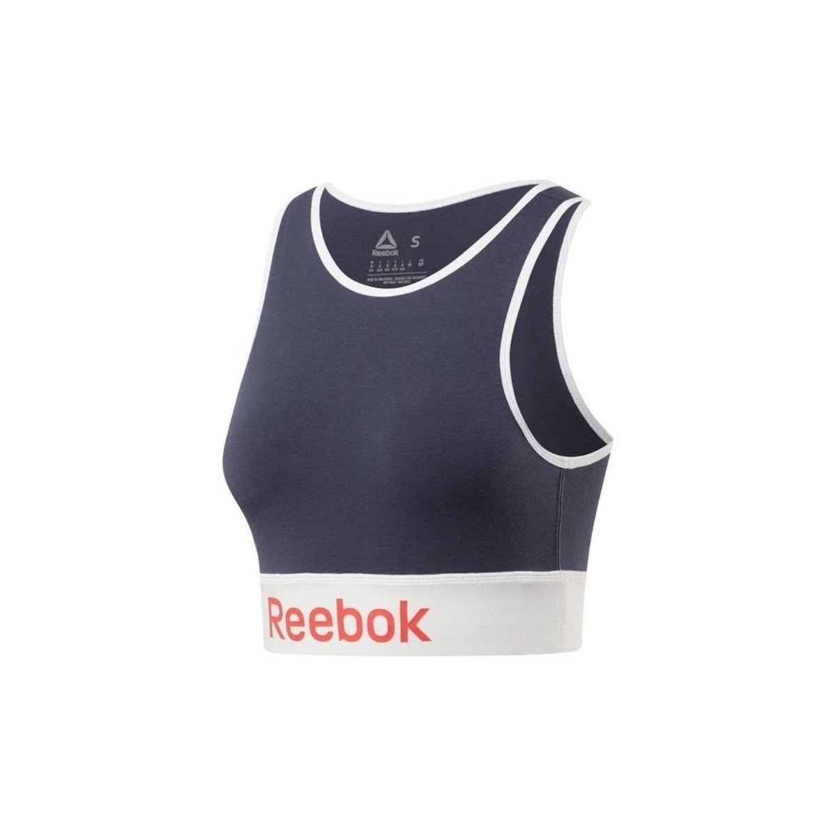 Sous-vêtements Femme Brassières Reebok Sport Linear Logo Cotton Bra Bleu