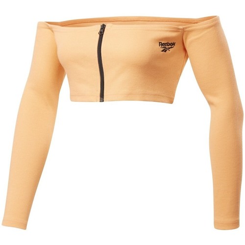Vêtements Femme T-shirts & Polos Reebok Sport Cl Ic Crop Top Orange