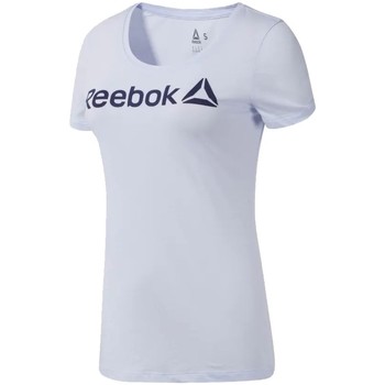 Vêtements Femme T-shirts & Polos Reebok fuerte Sport Linear Read Scoop Blanc