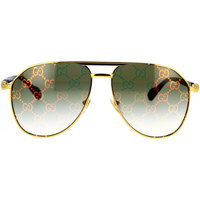 Gucci Eyewear aviator-frame tinted sunglasses Homme Lunettes de soleil Gucci Occhiali da Sole  GG1220S 004 Doré