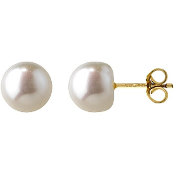 La touche métallisée Femme Boucles d'oreilles Brillaxis Boucles d'oreilles  perles de culture or

7/7,5 mm Blanc