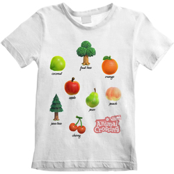 Vêtements Enfant T-shirts manches courtes Animal Crossing HE1049 Blanc