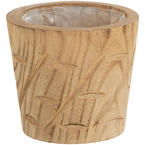 Gagnez 10 euros Vases / caches pots d'intérieur Jolipa Cache pot en bois naturel 15 cm Beige