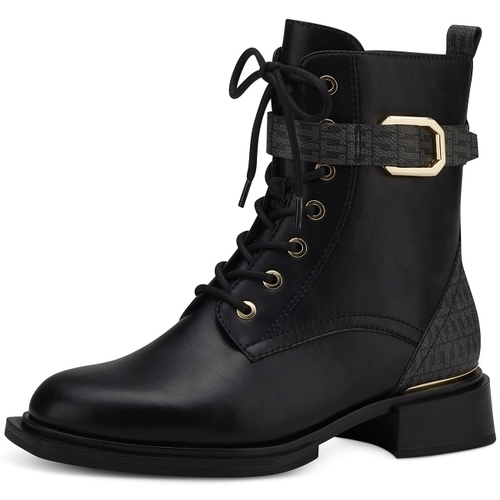 Chaussures Femme Boots Tamaris Boots lacets 25125-39-BOTTE Noir