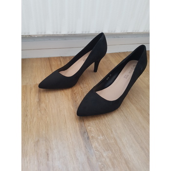 Chaussures Femme Escarpins Sans marque Escarpin noir daim Noir