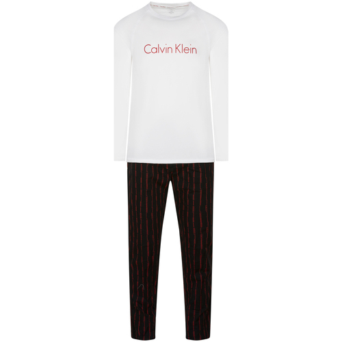 Vêtements Homme Pyjamas / Chemises de nuit Calvin Klein Jeans Pyjama Long coton ferm?e Noir