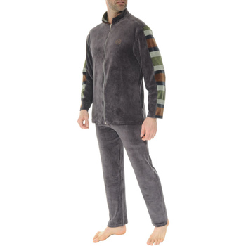 Vêtements Homme Pyjamas / Chemises de nuit Christian Cane Pyjama coton long Marron