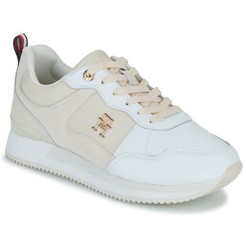Chaussures Femme Baskets basses Tommy Earphone Hilfiger TH ESSENTIAL RUNNER Blanc