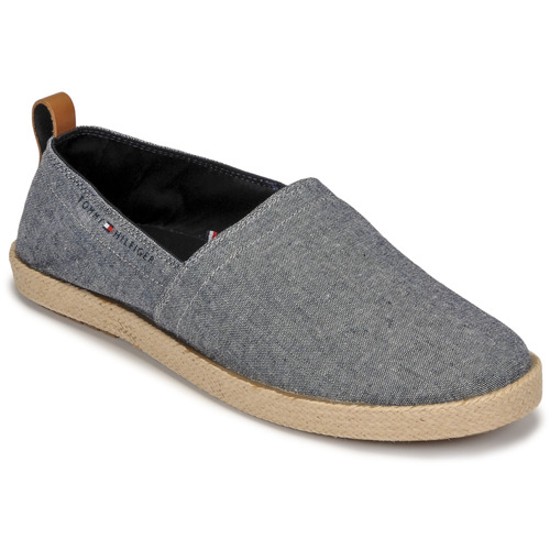 Chaussures Homme Espadrilles nero Tommy Hilfiger TH ESPADRILLE CORE CHAMBRAY Bleu