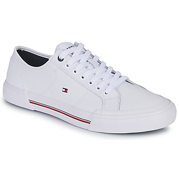 Chaussures Homme Baskets basses Tommy son Hilfiger CORE CORPORATE VULC LEATHER Blanc
