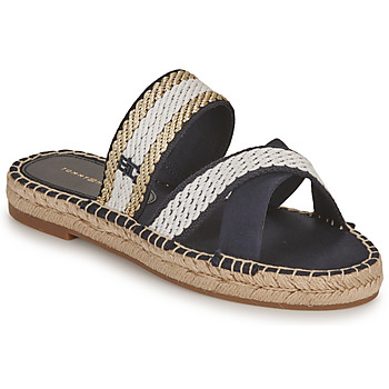 Chaussures Femme Mules Tommy and Hilfiger GOLDEN WEBBING SANDAL Marine