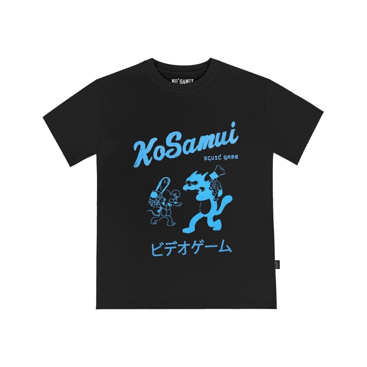 Vêtements Homme T-shirts & Polos Ko Samui Tailors T-shirt  col fin Flippant Noir