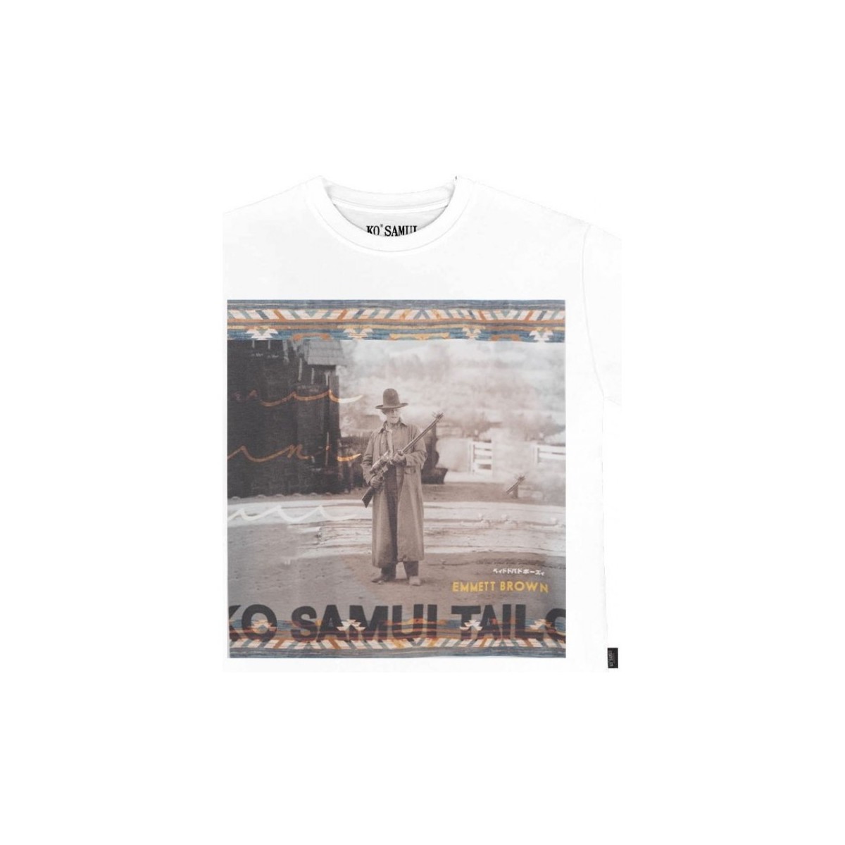 Vêtements Homme T-shirts & Polos Ko Samui Tailors T-Shirt Graphique Homme Col Fin Blanc