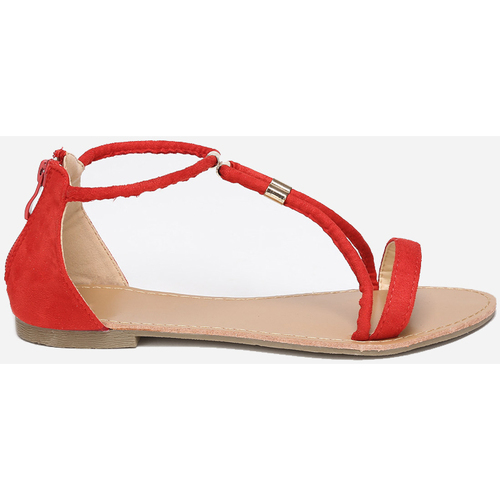 Chaussures Femme Sandales et Nu-pieds La Modeuse 15134_P41330 Rouge