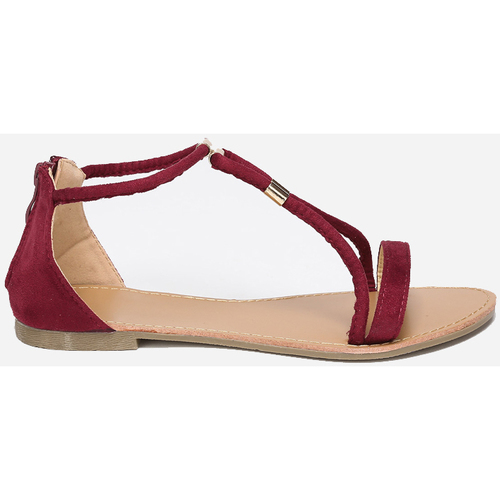Chaussures Femme Sandales et Nu-pieds La Modeuse 15254_P42052 Rouge