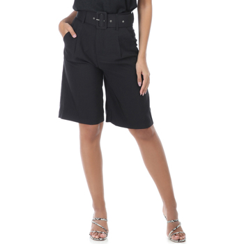 Vêtements Femme MODE Shorts / Bermudas La Modeuse 21104_P57909 Noir