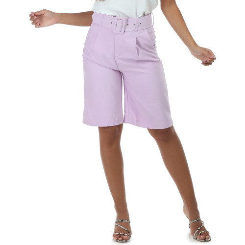 Vêtements Femme MODE Shorts / Bermudas La Modeuse 21106_P57917 Violet
