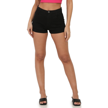 Vêtements Femme Shorts / Bermudas La Modeuse 21135_P58030 Noir