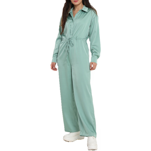 La Modeuse 22710_P49162 Vert - Vêtements Combinaisons Femme 16,00 €