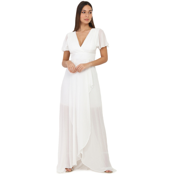 Vêtements Femme Robes La Modeuse 32639_P74103 Blanc