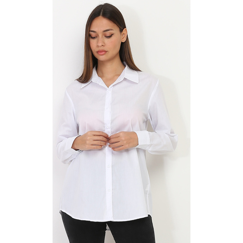 Vêtements Femme Chemises / Chemisiers La Modeuse 50095_P89862 Blanc