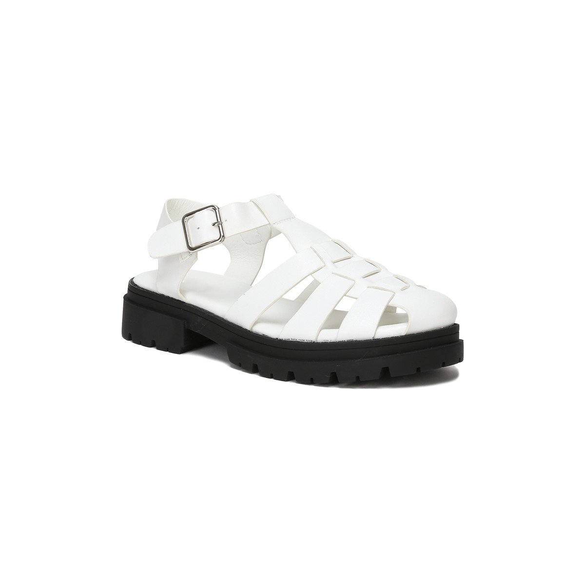 Chaussures Femme Sandales et Nu-pieds La Modeuse 58040_P132474 Blanc