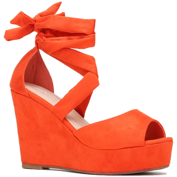Chaussures Femme Sandales et Nu-pieds La Modeuse 58444_P134667 Orange