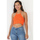 Vêtements Femme Tops / Blouses La Modeuse 58682_P135364 Orange