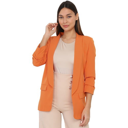 La Modeuse 58876_P135754 Orange - Vêtements Vestes / Blazers Femme 25,99 €